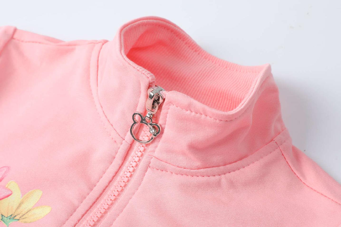 Dívčí mikina Kugo BM2407 meruňková